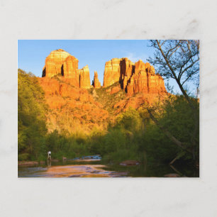 Cartão Postal EUA, Arizona. Catedral Rock Ao Sunset