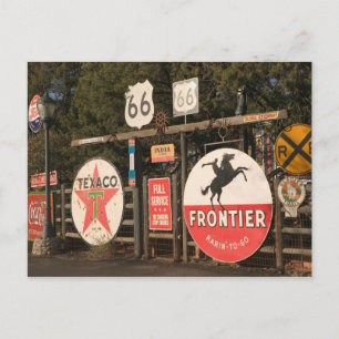 Cartão Postal EUA, arizona, Sedona: Sinais de propaganda antigos