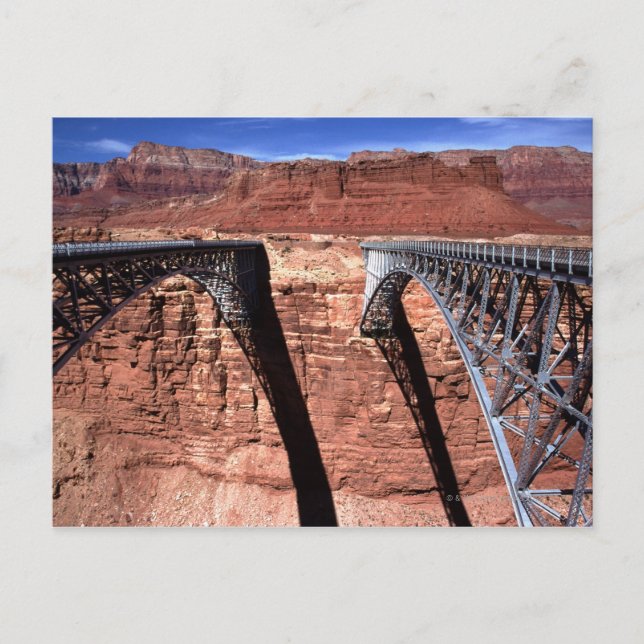Cartão Postal EUA, Arizona, View of Navajo Bridge em Grand (Frente)