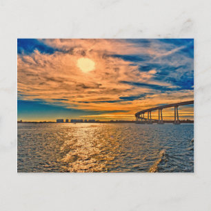 Cartão Postal EUA, CA, Ponte da Baía de San Diego-Coronado