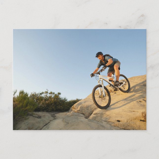 Cartão Postal EUA, Califórnia, Laguna Beach, Homem a andar de bi (Frente)