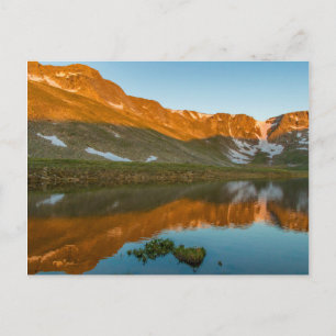 Cartão Postal EUA, Colorado, Mt. Evans. Reflexo do Summit Lake
