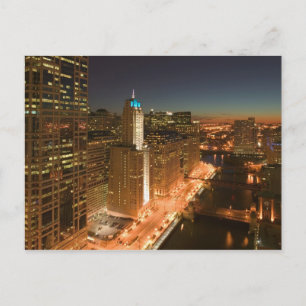 Cartão Postal EUA, Illinois, Chicago: O Loop: Edifícios