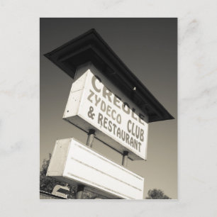 Cartão Postal EUA, Louisiana, Henderson. Música Creole Zydeco