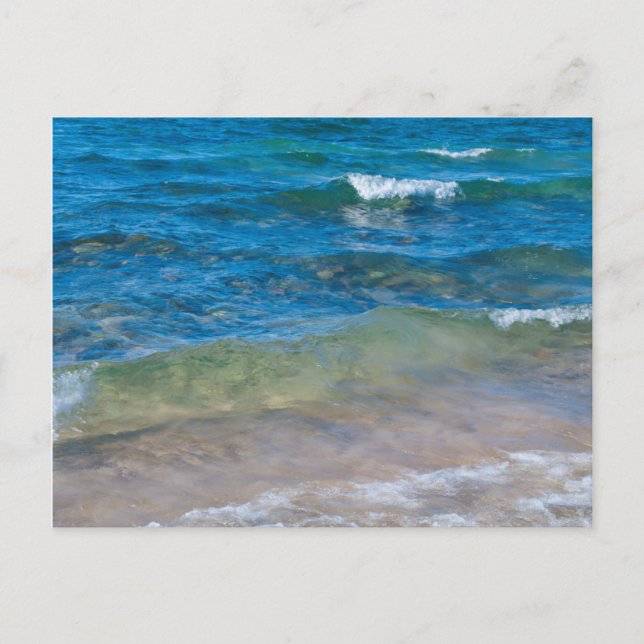 Cartão Postal EUA, Michigan. Águas Limpas Do Lago Superior (Frente)