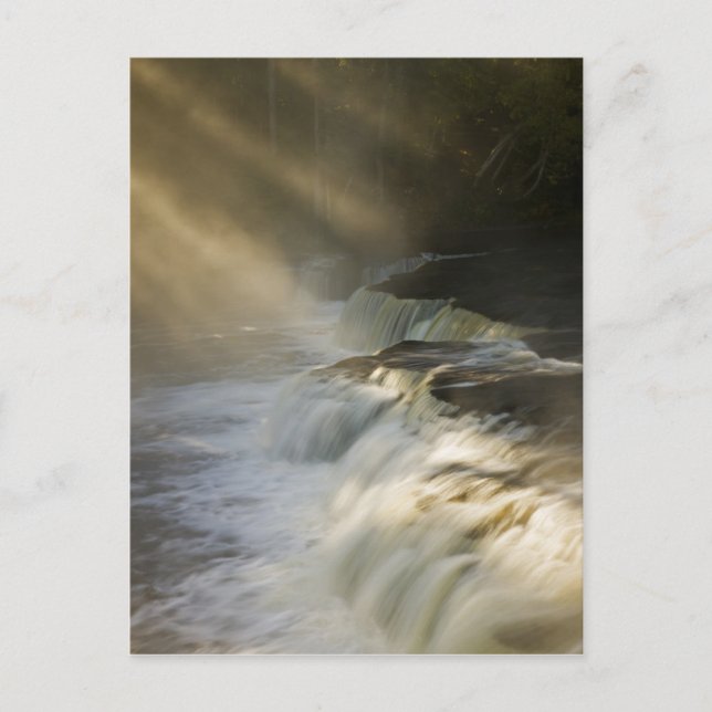 Cartão Postal EUA, Michigan, Península Superior. Sunbeams em (Frente)