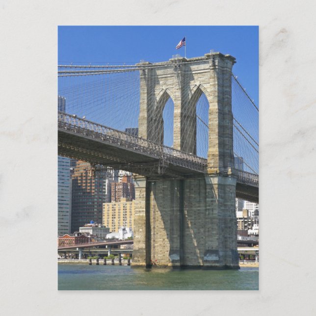 Cartão Postal EUA, Nova York, Cidade de Nova York. Ponte de Broo (Frente)