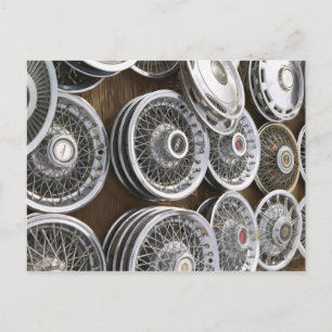 Cartão Postal EUA, Novo México, Prewitt: Hubcaps Automático / 