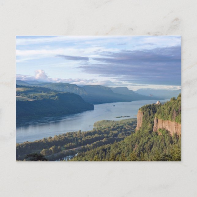 Cartão Postal EUA, Oregon, Columbia River Gorge, Vista House (Frente)