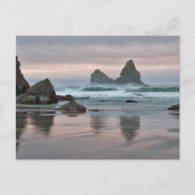 Cartão Postal EUA, Oregon, Praia Bullards (Frente)