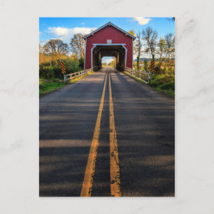 Cartão Postal EUA, Oregon, Scio, Shimanek Bridge 2