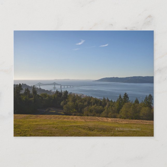 Cartão Postal EUA, Oregon, Washington, ponte sobre Colúmbia (Frente)