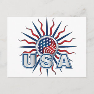 Cartão Postal EUA Starburst Yin Yang