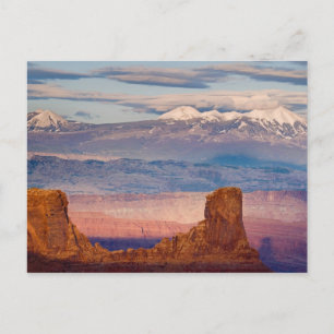 Cartão Postal EUA, Utah. Cenário das Montanhas La Sal a partir d