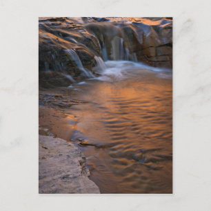 Cartão Postal EUA, Utah, Escalante Wilderness. Cachoeira em