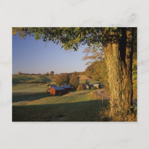 Cartão Postal EUA, Vermont, sul de Woodstock, Jenne Farm em