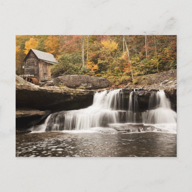 Cartão Postal EUA, Virgínia Ocidental, Clifftop. Babcock State (Frente)