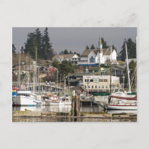 Cartão Postal EUA, Wa, Península Kitsap. Cidade Cênica.