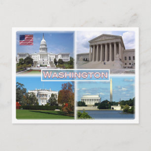 Cartão Postal EUA Washington - Capitol - Supremo Tribunal