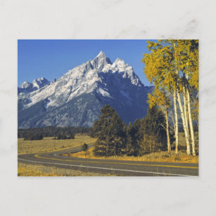 Cartão Postal EUA, Wyoming, Grand Teton NP. Teton Parkway