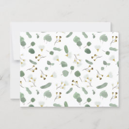 Cartão Postal Eucalyptus Greenery Glossomas de Goma Dólar