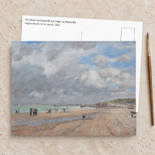 Cartão Postal Eugene Boudin - A Praia de Deauville