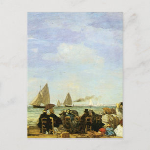 Cartão Postal Eugene Boudin Beach Em Trouville