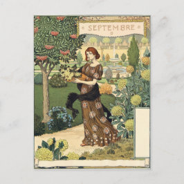 Cartão Postal Eugène Grasset septembre