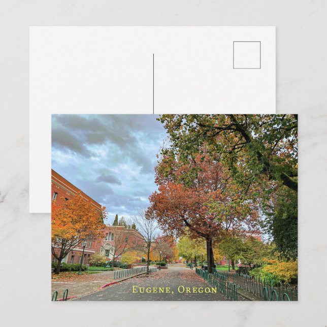 Cartão Postal Eugene, Oregon Postcard (Frente/Verso)