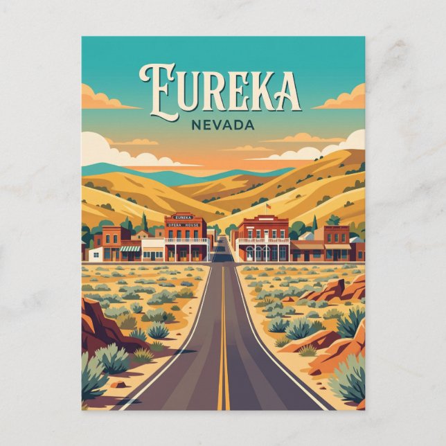 Cartão Postal Eureka EUA (Frente)