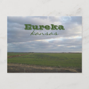 Cartão Postal Eureka, Kansas Viagem Prairie Paisagem