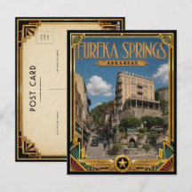 Eureka Springs Arkansas Arte Vintage Art Déco Idad