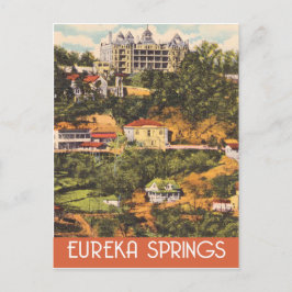 Cartão Postal Eureka Springs, Arkansas, estilo de viagem vintage