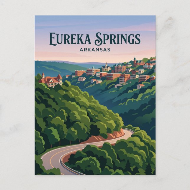 Cartão Postal Eureka Springs EUA (Frente)