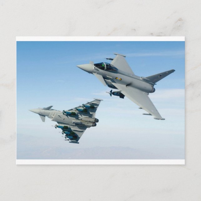CARTÃO POSTAL EUROFIGHTERS (Frente)