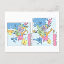 Cartão postal Europa 1914