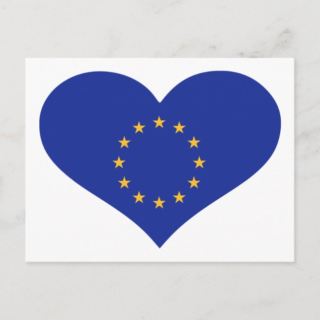 Cartão Postal Europa: bandeira da UE (Frente)