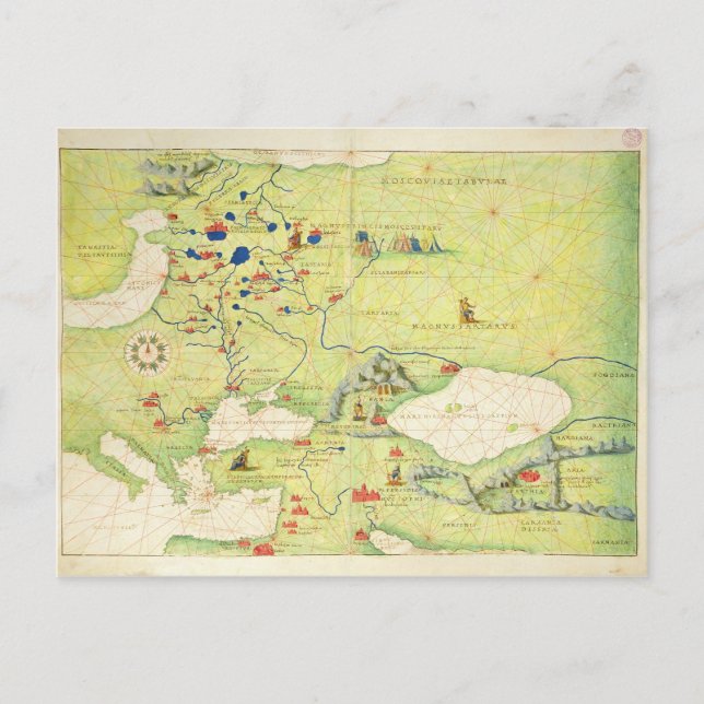 Cartão Postal Europa e Ásia Central (Frente)