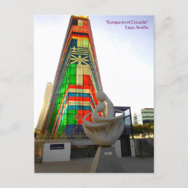Cartão Postal "Europa en el Corazón" - EXPO - Sevilla