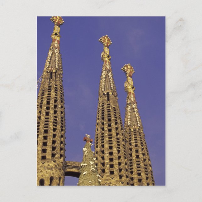 Cartão Postal Europa, Espanha, Barcelona Sagrada Família (Frente)