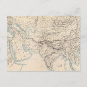 Cartão Postal Europa física e Ásia