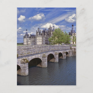 Cartão Postal Europa, França, Chambord. Uma ponte de pedra