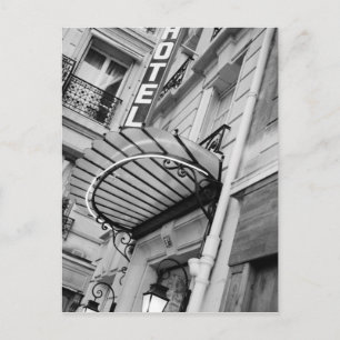 Cartão Postal Europa, França, Paris. Detalhe do hotel Left Bank