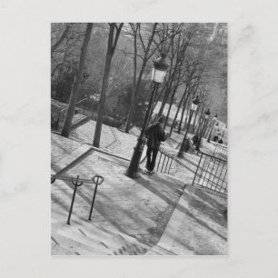 Cartão Postal Europa, França, Paris, Montmartre: Bom dia