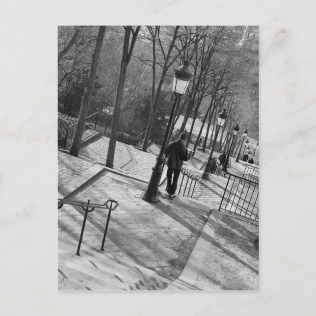 Cartão Postal Europa, França, Paris, Montmartre: Bom dia (Frente)