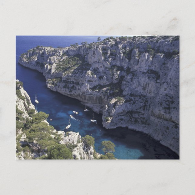 Cartão Postal Europa, França, Provença, Calanques. Calcário (Frente)