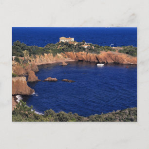 Cartão Postal Europa, França, Theoule-sur-Mer. Um telhado de tel
