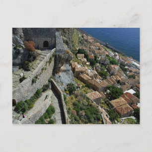 Cartão Postal Europa, Grécia, Peloponneso, Monemvasia