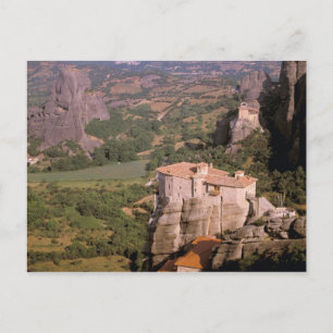 Cartão Postal Europa, Grécia, Tessália, Meteora, Kastraki.