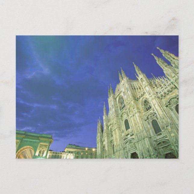 Cartão Postal Europa, Itália, Lombardia, Milão. O Duomo, (Frente)